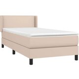  S oprugama i madrac cappuccino 100x200cm od umjetne kože | shoptok.hr
