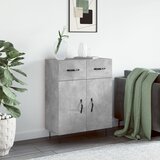 The Living Store Komoda betonsko siva 69,5x34x90 cm inženirski les - Komoda, (21662415) | Shoptok.si