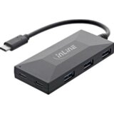  InLine 35398 sučelje čvorišta USB 2.0 Type-C 5000 Mbit/s Crno | shoptok.hr
