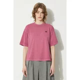 Carhartt WIP Pamučna majica S/S Nelson T-Shirt za žene, boja: ružičasta, I033051.1YTGD