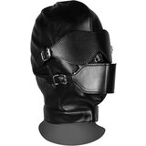 Ouch! Xtreme Blindfolded Mask with Breathable Ball Gag Black Cene