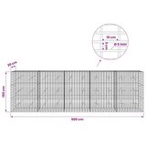  Gabion s žicom debljine 5 mm i mrežom 5x10 cm 500x20x150 cm - 20 cm 150 cm 500 cm | shoptok.hr