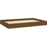  Dnevni ležaj smeđa boja meda 91,5x64x9 cm od masivne borovine | shoptok.hr