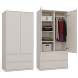 TOP E SHOP Malwa SS-90 Modern Cashmere Wardrobe with Drawers, (21738637) Cene