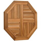 Stolna ploča 50 x 50 x 2,5 cm osmerokutna od masivne tikovine | Eponuda.ba