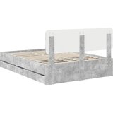  Krevetna konstrukcija s ladicama Betonsko Siva 140 x 190 cm | shoptok.hr