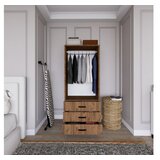Hanah home Ormar Easy 1600-57, 60x174.8x47 cm, Smeđa | Eponuda.ba