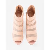 Shelvt Light pink openwork stiletto sandals | ePonuda.com