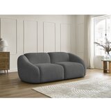 Bobochic Paris Siva sedežna garnitura iz tkanine bouclé 230 cm Tina – | Shoptok.si