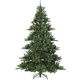 vidaXL Umjetno božićno drvce s nogom s 300 LED dioda Zelena 240 cm PVC | shoptok.hr