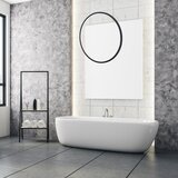  LED luster na sajli SATURNO LED/28W/230V, prečnik 50 cm, IP44, crna | Eponuda.com