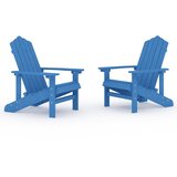  Vrtne stolice Adirondack 2 kom HDPE vodenoplave | shoptok.hr