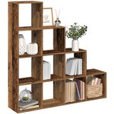 vidaXL Sobna pregrada/regal za knjige 4 razina 131,5x29x131,5cm drveni | shoptok.hr