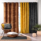 Douceur d intérieur Smeđa zavjesa od samta 140x240 cm Analia – | shoptok.hr