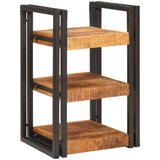 vidaXL Nočna omarica 2 pcs Rjava in črna Masiven les manga | Shoptok.si