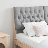  Tapecirani uzglavlje Svijetlo siva 160 cm Čvrsto borovo drvo | shoptok.hr