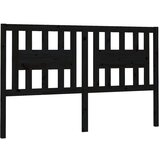  Uzglavlje crno 166 x 4 x 100 cm od masivne borovine | shoptok.hr