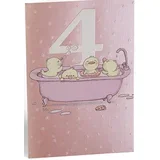 čestitka - happy birthday, 4 pink