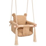 Ginger Home Dečija drvena ljuljaška plišani meda – mekano pamučno sedište, do 30 kg ( W01D203 ) | Eponuda.com