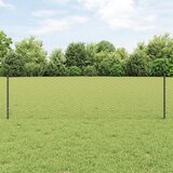 vidaXL Stupci za ograde 11 kom U-Channel Sivi 60 cm Čelik, Šesterokutna ograda Siva 0.6x100 m Čelik | shoptok.hr