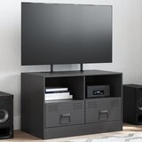 Furnova TV omarica črna 67x39x44 cm jeklo, (21923784) | Shoptok.si