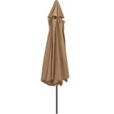  Vrtni suncobran s metalnim stupom 390 cm smeđesivi | Eponuda.com