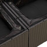 6-dijelni set vrtnih sofa s jastucima crni od poliratana bagrem | shoptok.hr