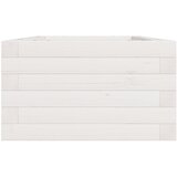  Vrtna sadilica bijela 40 x 40 x 23 cm od masivne borovine | shoptok.hr