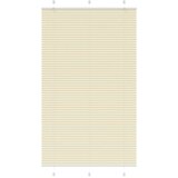 vidaXL Plisirana zavesa kremne barve 110x200 cm, širina blaga 109,4 cm, poliester, (5000298243) | Shoptok.si