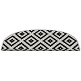 Vitaus Crno-bijeli set tepiha za stepenice 16 kom 20x65 cm Art – | shoptok.hr