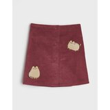 Sinsay Mini suknja od samta s našivkama Pusheen the Cat | shoptok.hr