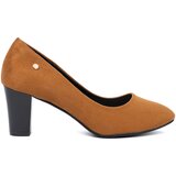 GOODIN Suede heeled pumps caramel Cijene