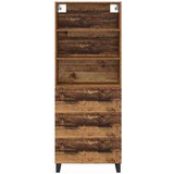 vidaXL Visok predalnik s predalom Star les 69,5 x 34 x 180 cm | Shoptok.si