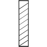 Light & Living Črno stensko kovinsko držalo za vino število steklenic 8 36x160x6 cm Malbeo – | Shoptok.si