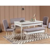 Woody Fashion trpezarijski set vina white soho grey cene