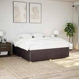  Okvir za krevet bez madraca tamnosmeđi 180x200 cm od tkanine | shoptok.hr