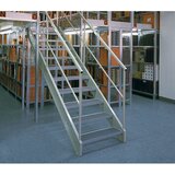 eurokraft pro Skladiščni privijačeni regal, pocinkan, srednje težak, višina regala 2500 mm, širina police 1300 mm, globina 400 mm, priključni regal | Shoptok.si