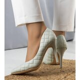 Gemre Green Quilted Heels Nadelia | ePonuda.com