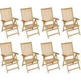 vidaXL 9-dijelni vrtni blagovaonski set od masivne tikovine | shoptok.hr