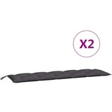  Jastuci za vrtnu klupu 2 kom antracit 180x50x7cm tkanine Oxford | shoptok.hr