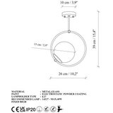 Opviq Stropna svjetiljka u zlatnoj boji sa staklenim sjenilom 39x26 cm Dolunay – | shoptok.hr