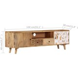 TV omarica 140x30x40 cm trden mangov les, (20622997) | Shoptok.si