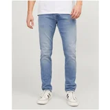 Jack & Jones Hlače 12249197 JJIGLENN Modra