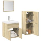 Maison Chic Kopalniški sestavi - Kopalniška garnitura 3-delna sonoma hrast inženirski les, (21787392) | Shoptok.si