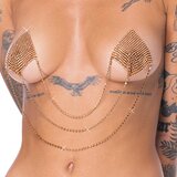 Cottelli Nipple Stickers Square 0781967 Shiny Gold | shoptok.hr
