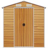  Vrtno spremište svjetlosmeđe 191 x 640 x 198 cm pocinčani čelik | shoptok.hr