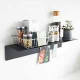 YAMAZAKI Crna metalna polica 50 cm – | shoptok.hr
