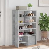  Ormar za cipele s policom 2 pcs Betonski sivi Konstruirano drvo | shoptok.hr