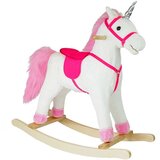 Lean_Toys Gugalni konjiček z melodijami bela Unicorn | Shoptok.si