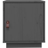  Nočna omarica siva 40x34x45 cm trdna borovina, (20730780) | Shoptok.si